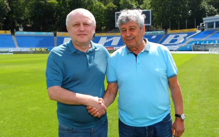 Igor Surkis, alături de Mircea Lucescu, în 2020 (FOTO: Facebook/ Dinamo Kiev)