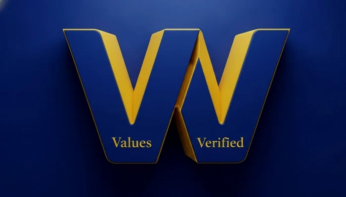 W vine de la „We” (Noi). Primul V din W înseamnă Values (Valori), iar al doilea Verified (Verificat)