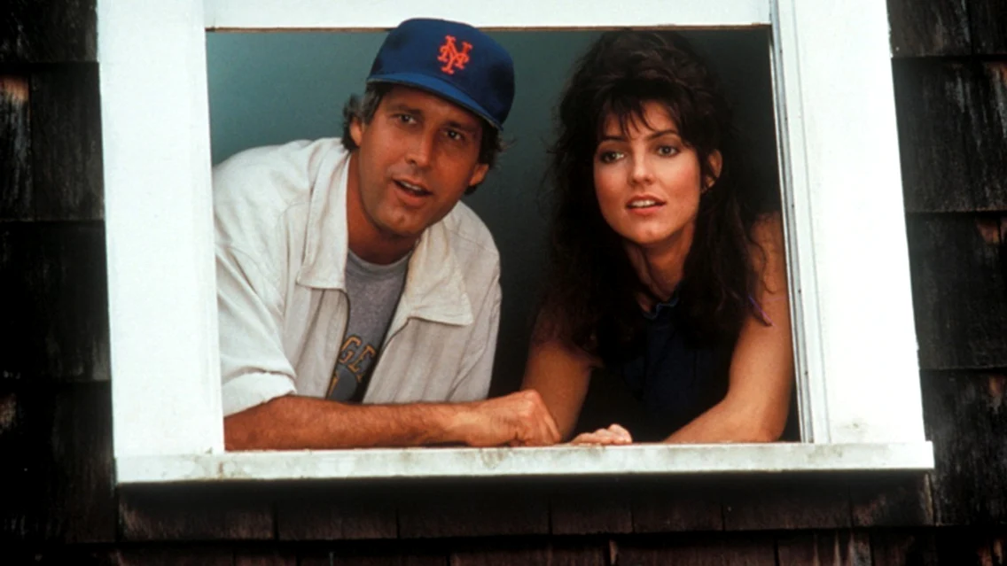 Chevy Chase and Madolyn Smith Osborne in Funny Farm (1988) jpeg