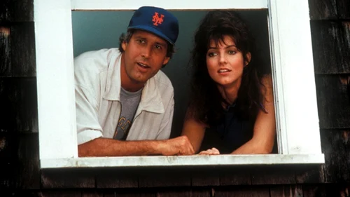 Chevy Chase and Madolyn Smith Osborne in Funny Farm (1988) jpeg