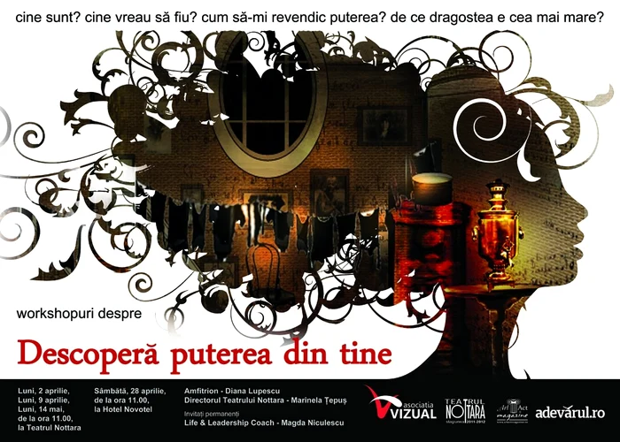 Amfitrionul proiectului este Diana Lupescu, actriţă şi regizor de teatru