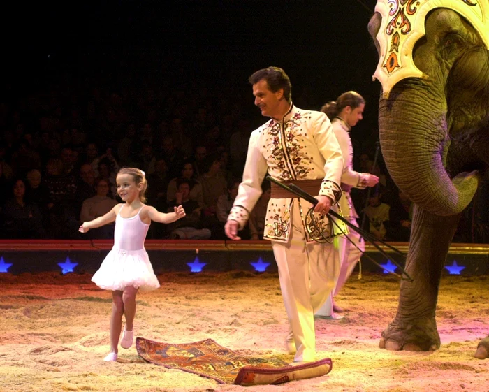 Franco Knie alături de fiica lui Stephanie, Pauline