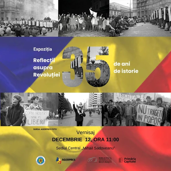 „Reflecții asupra Revoluției: 35 de ani de istorie”, expoziție cu imagini de arhivă AGERPRES