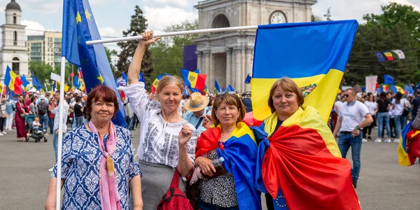 Adunarea publică „Moldova Europeană“ organizată în Chișinău. FOTO Inquam Photos / Elena Covalenco