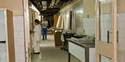 Imagine din vremea în care se făceau lucrări. FOTO: ARHIVĂ