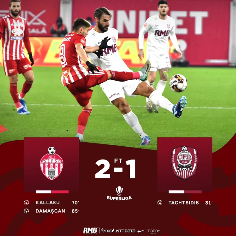 Sepsi OSK - CFR Cluj FOTO: facebook/cfr1907