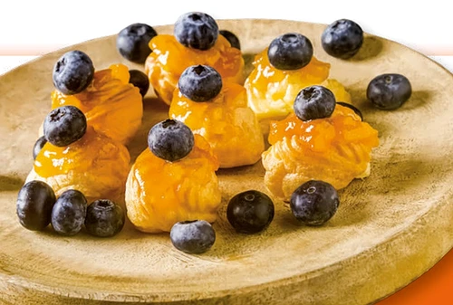 mini choux cu gem de caise jpg