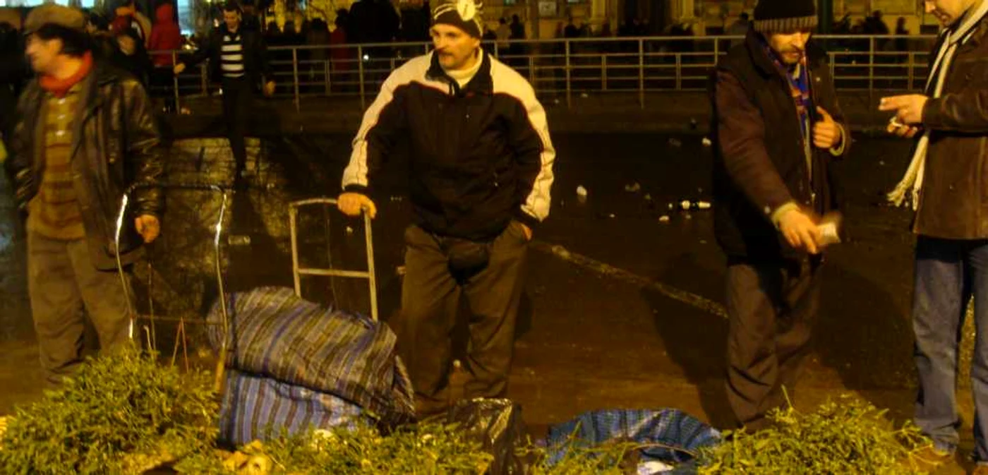 Comercianţii de vâsc au avut încasări în primele clipe ale noului an