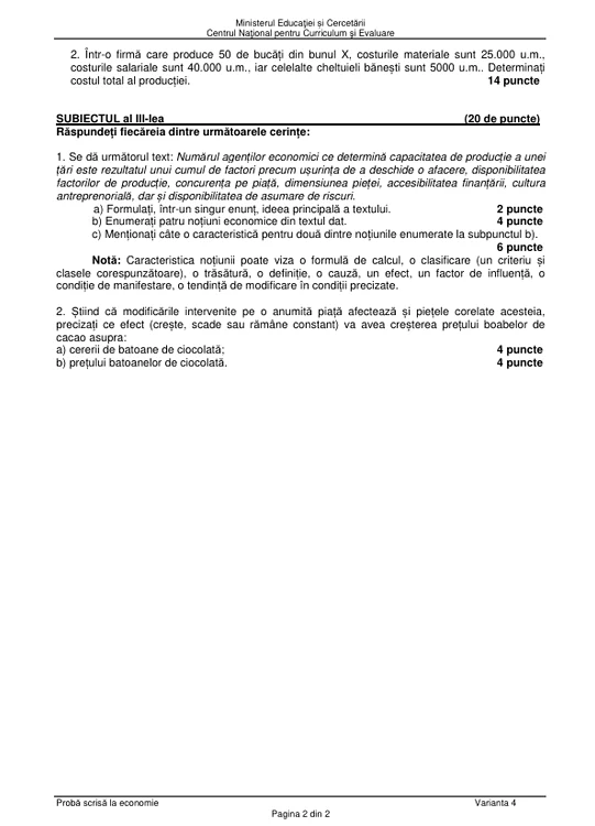 Bacalaureat 2025 - sesiunea de toamnă. Elevii au susținut proba la alegere a profilului. Subiecte și bareme de corectare 19 image