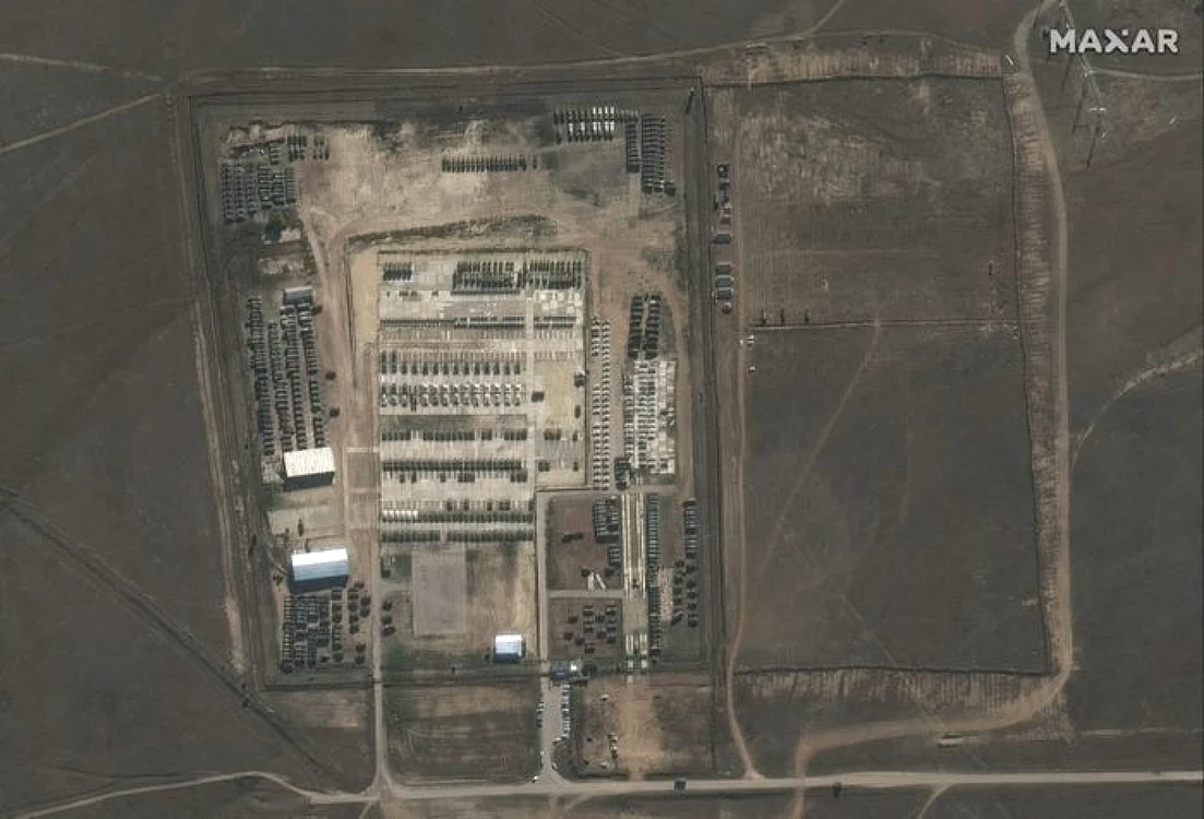 imagini din satelit frontiera Ucraina foto Business Insider