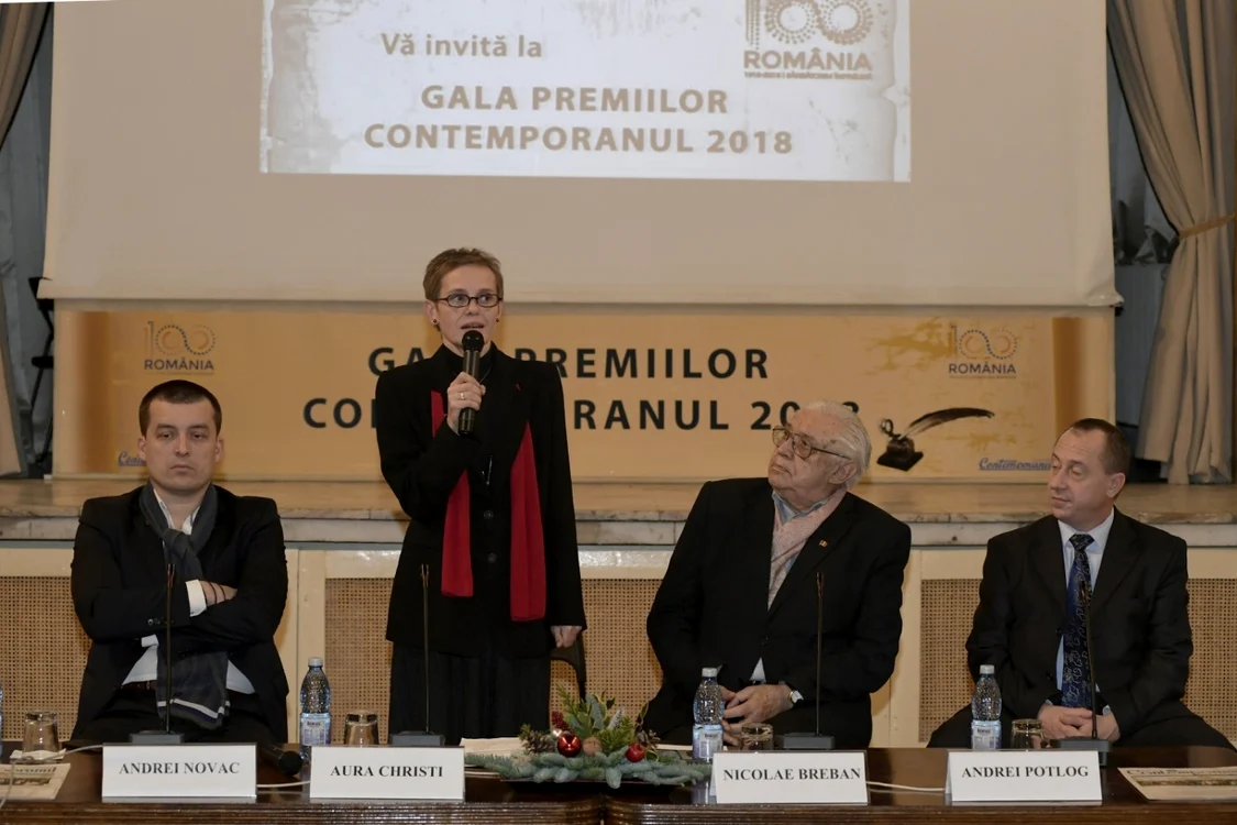 Aura Christi, redactor-şef  la revista „Contemporanul“, a fost amfitrionul  FOTOGRAFII: Mihai Cratofil