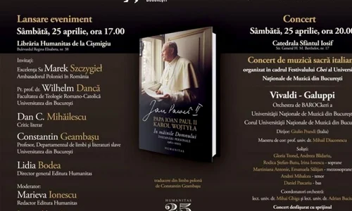 Lansare eveniment – Papa Ioan Paul II, Însemnări personale jpeg