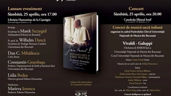 Lansare eveniment – Papa Ioan Paul II, Însemnări personale jpeg