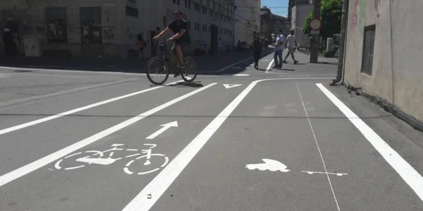 Pista de bicicletă în Timişoara FOTO Ş.Both
