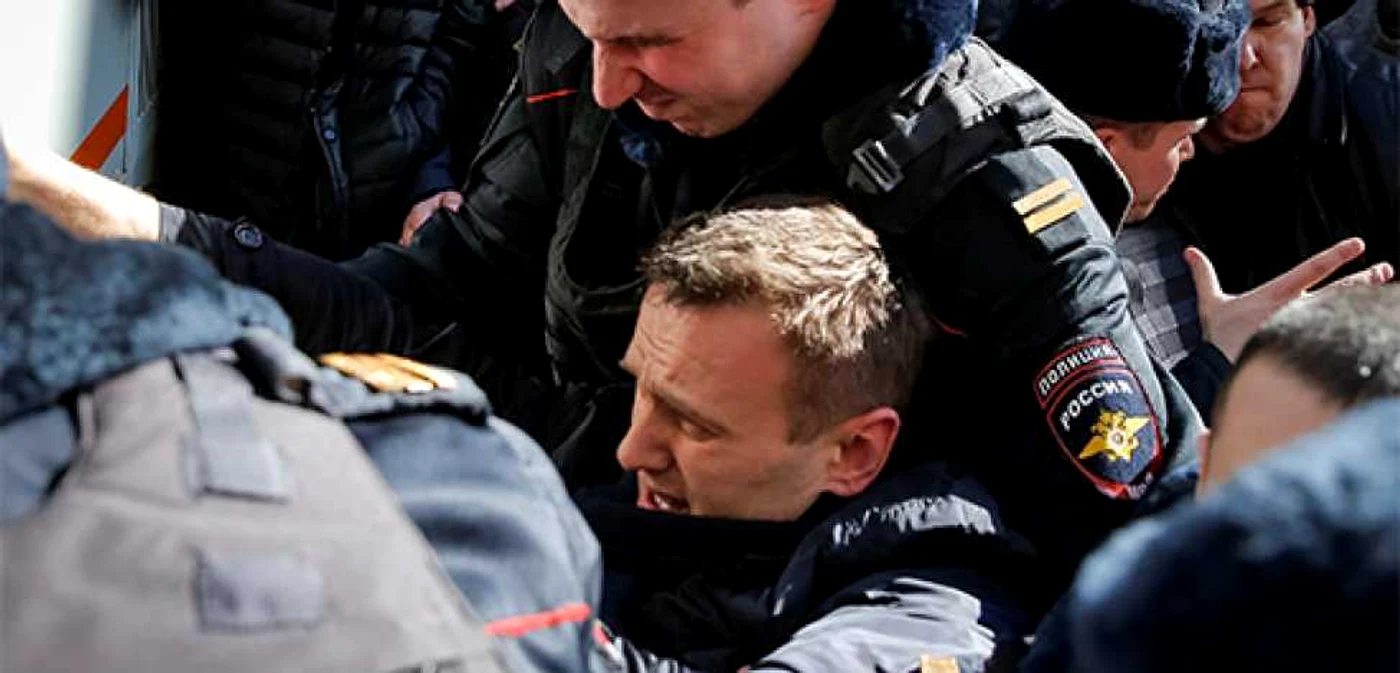 Opozantul Aleksei Navalnîi, reţinut de poliţia rusă