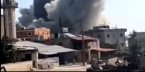 Bombardament israelian în sudul Libanului FOTO Captură Video