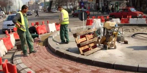 Noul giratoriu va fi finalizat în 17 noiembrie.