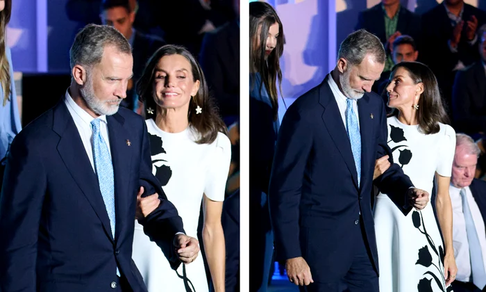 Regina Letizia a Spaniei și Felipe colaj getty images jpg