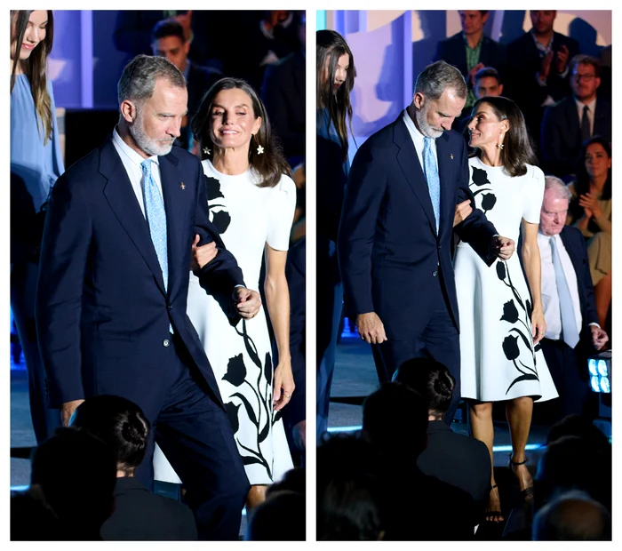 Regina Letizia a Spaniei și Felipe colaj getty images jpg