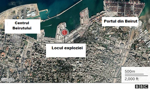 Harta zonei unde a avut loc explozia png