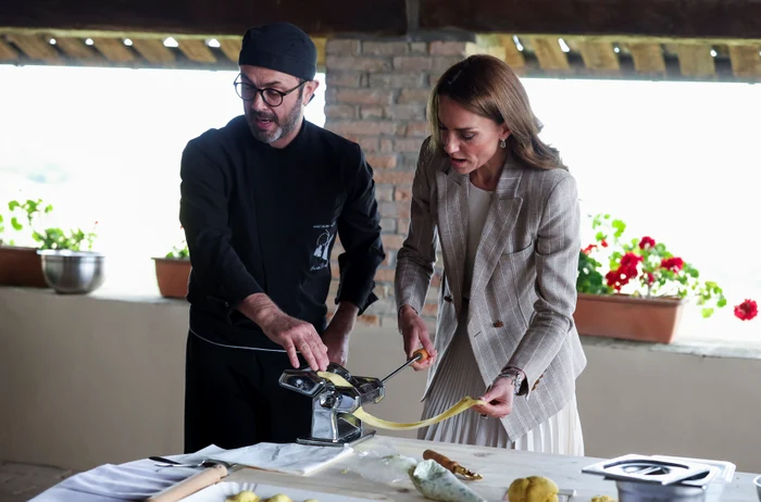 Prințesa Kate la fermă în Italia, paste, mâncare, Profimedia (4) jpg