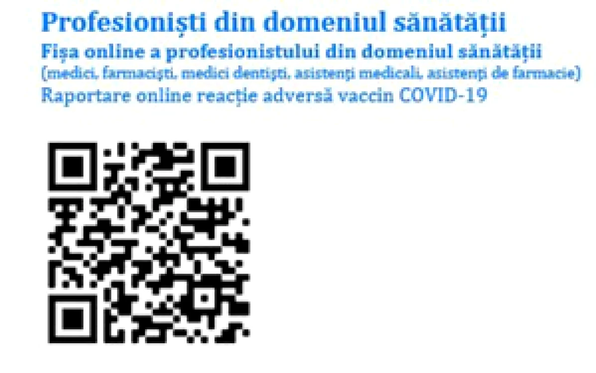 QR cod fisa raportare reactii adverse foto cncav