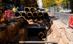 Reabilitare reţea de termoficare București radet termoenergetica santier tevi caldura FOTO Facebook Nicușor Dan jpg