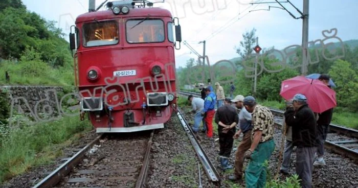 Traficul feroviar a fost blocat. Arhivă