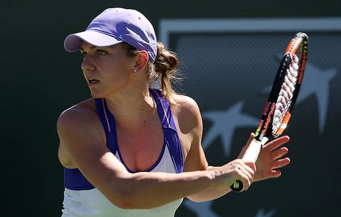 
    Simona Halep in actiune la Indian WellsFOTO: AP  