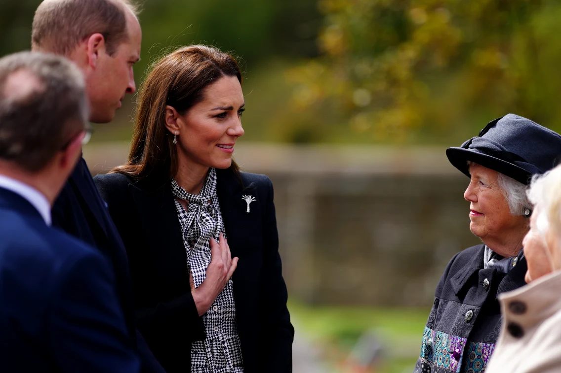 Kate Middleton și Prințul William în vizită la Aberfan