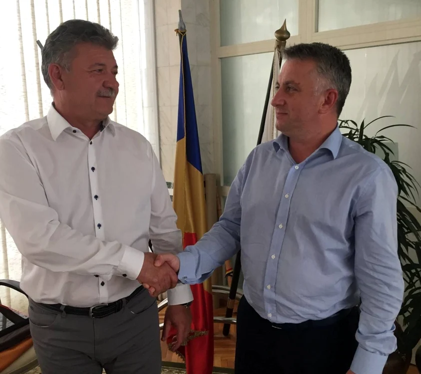 Primarul Mircea Hava şi ministrul Marius Bostan s-au întâlnit la Alba Iulia pentru a discuta despre proiect
