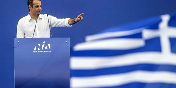 Liderul partidului Noua Democratie Grecia  Kyriakos Mitsotakis 