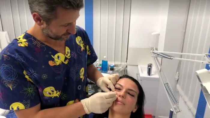 
    Francisca a suportat bine intervenţia cu ace de aur şi vitamine foto: captură video  