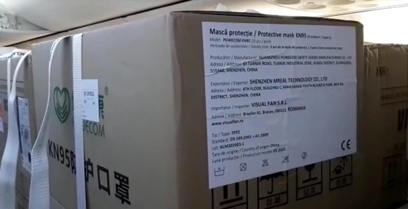 Măștile au fost aduse din China
