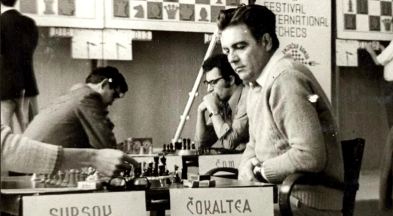 Victor Ciocâltea, la un concurs internaţional de şah. FOTO: Chass.com