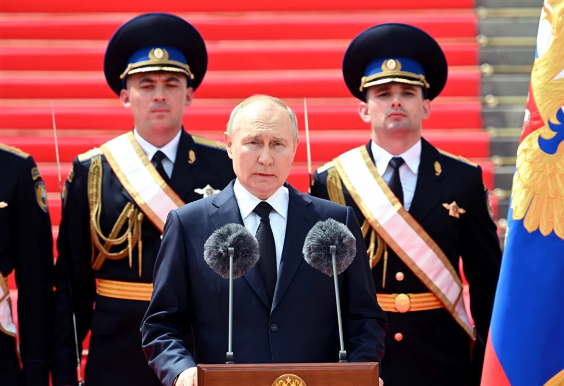 Putin a ținut marți un discurs în fața militarilor și a serviciilor de securitate FOTO EPA-EFE