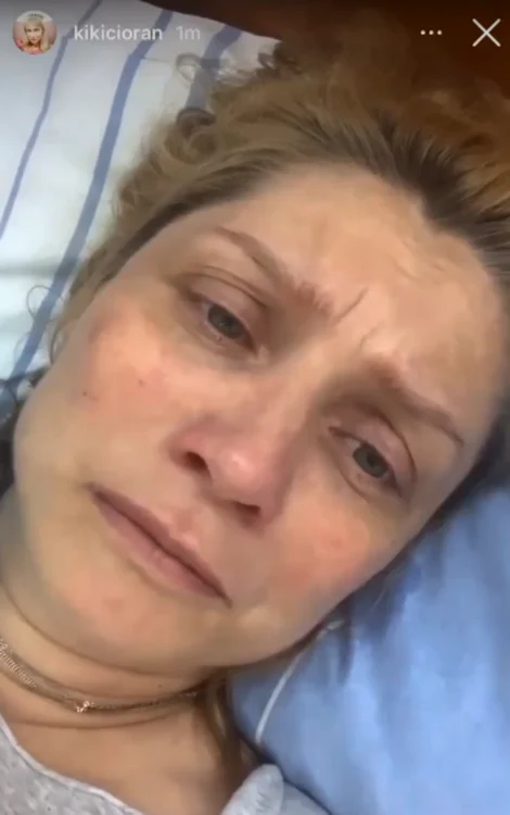 Cristina Cioran, devastată, pe patul de spital, anunțând nașterea prematură a fetiței eifoto: Instagram