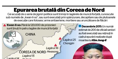 Infografie executii Coreea de Nord