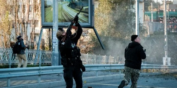 Atac cu dronă asupra Kievului | Război în Ucraina | 17 octombrie 2022 Foto AFP
