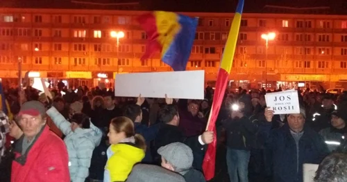 1000 de oameni în stradă la Baia Mare. FOTO Adevărul