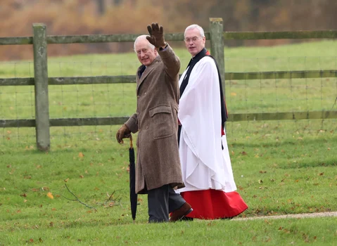 Regele Charles al III lea în  Sandringham, Profimedia