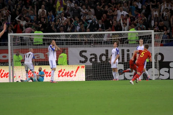 Golul cu care Steaua a câștigat meciul cu Copenhaga * Foto: Marian Burlacu