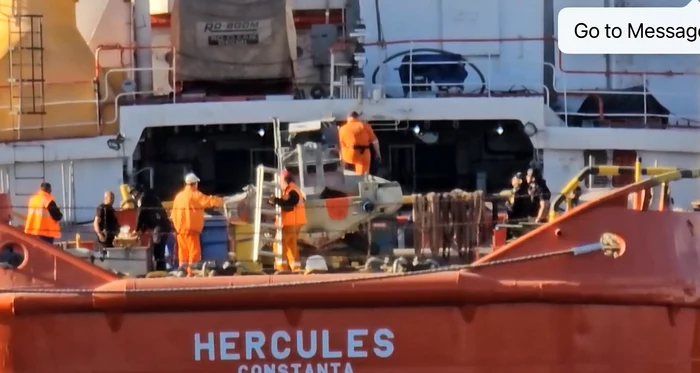 Drona marina la bordul “Hercules” sursa foto A.I.