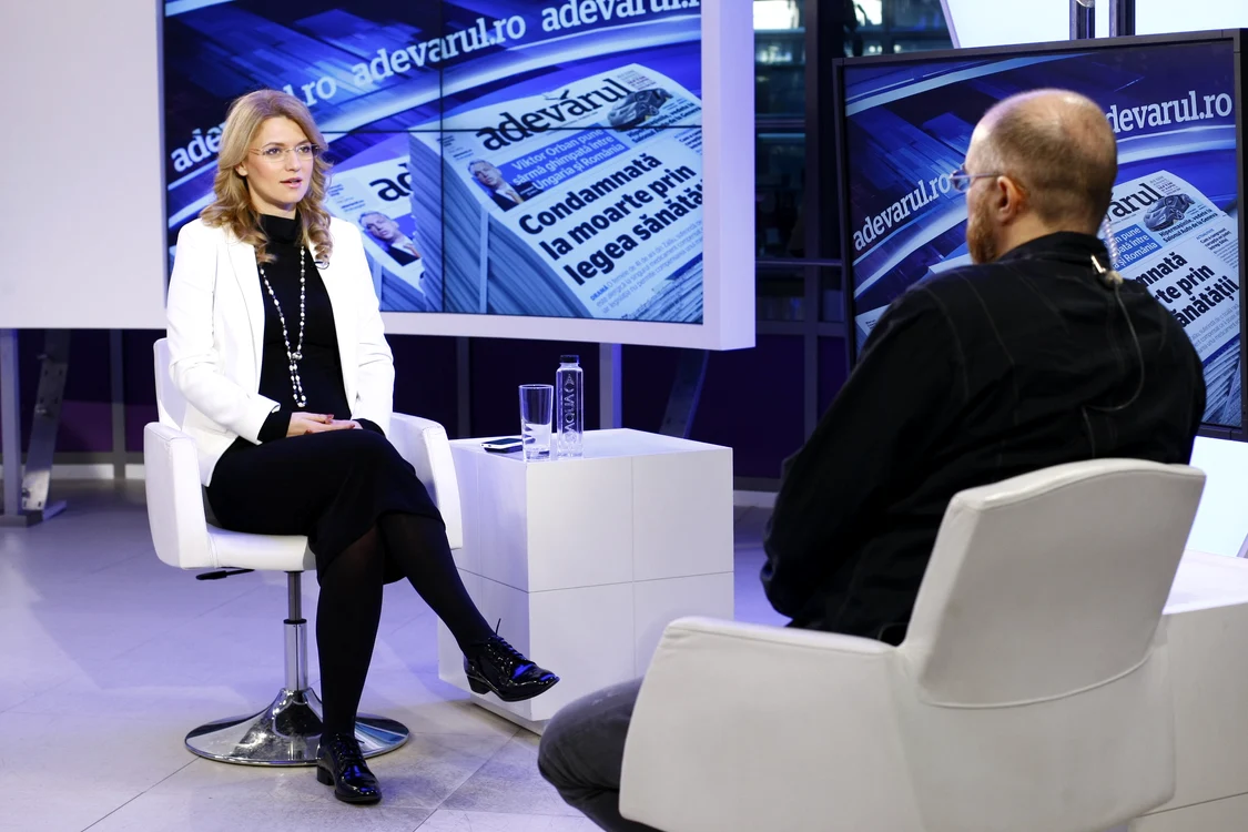 Alina Gorghiu, în studioul Adevărul Live