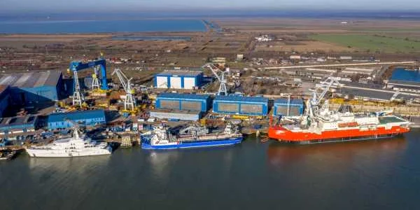 Şantierul naval de la Galaţi vedere de ansamblu FOTO Damen Group