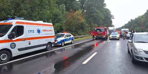Accident pe A1
