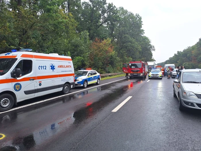 Tragedia a avut loc pe A1 FOTO: ISU Giurgiu