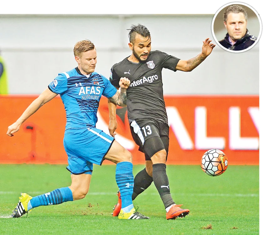 Marius (în negru) a fost unul dintre cei mai buni fotbalişti ai AstreiFoto: Mediafax