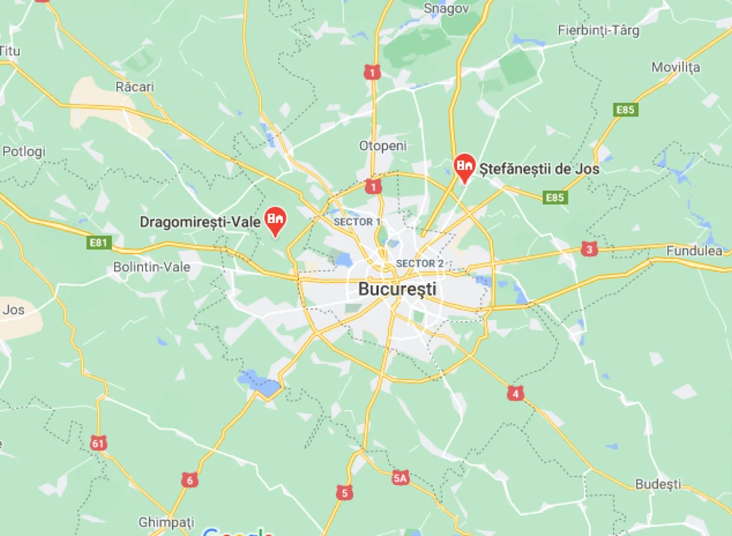 harta centura bucuresti