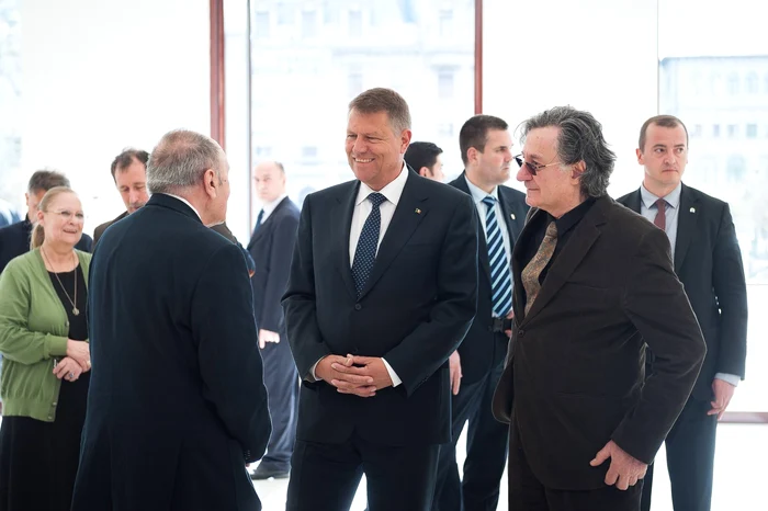 Ion Caramitru a fost ghidul preşedintelui Klaus Iohannis pe durata vizitei